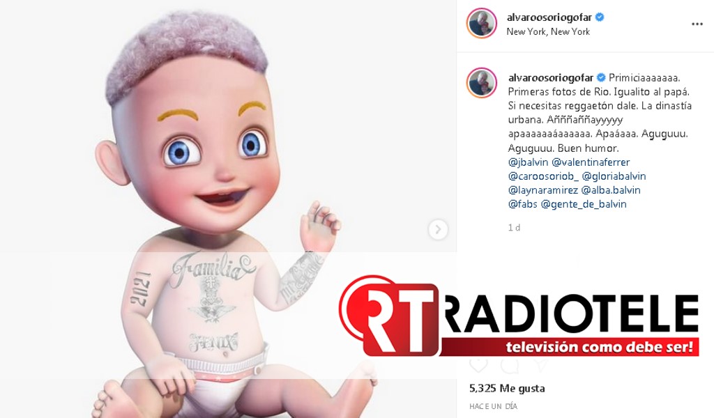 El papá de J balvin revela el nombre del primogénito en instagram y lo da a conocer a través de un dibujo