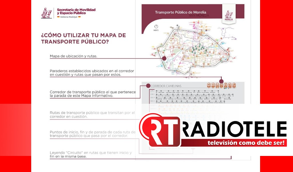 Gobierno de Morelia intervendrá paradas de transporte público y colocará mapas de rutas