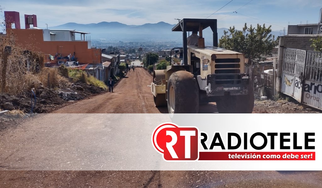 Continúan obras de mejoramiento en las calles de Morelia