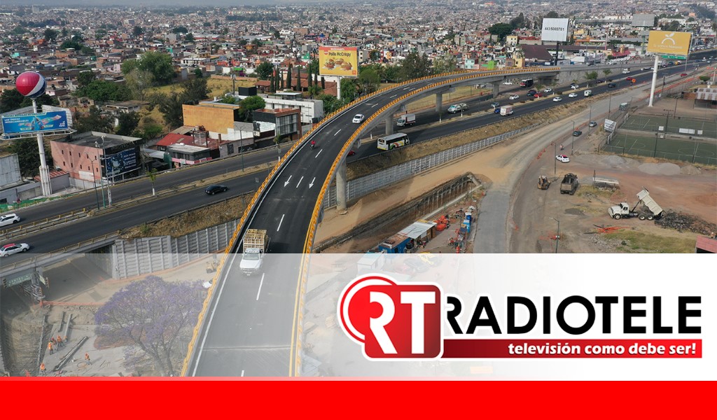 Viaducto elevado de distribuidor vial de salida a Salamanca, abierto a la circulación vehicular