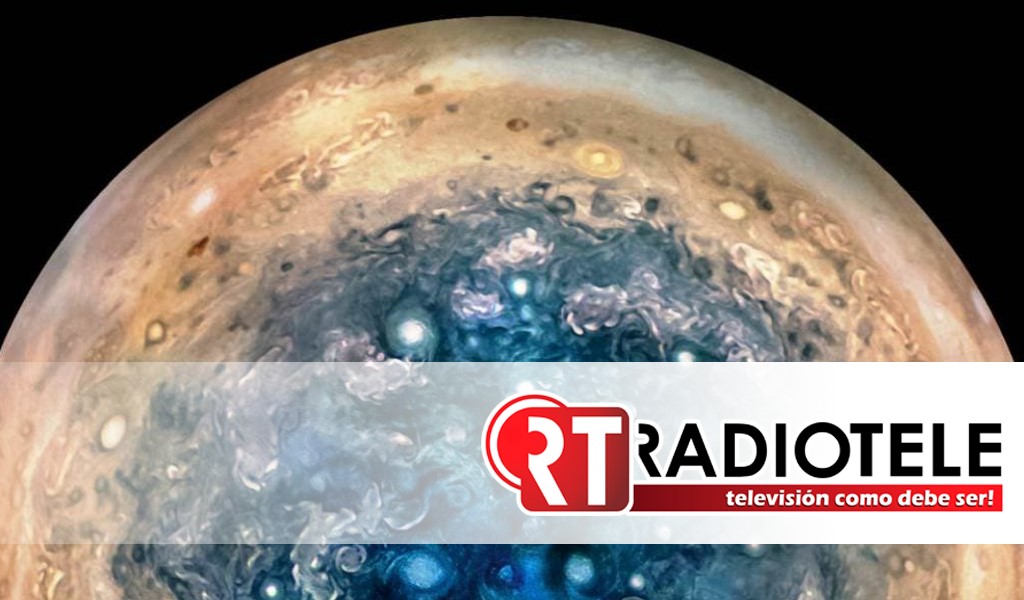 NASA revela sorprendente imagen de los “huracanes” de Júpiter