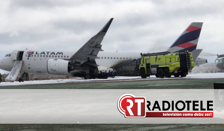 Captan momento en que avión impacta con camión en aeropuerto en Lima