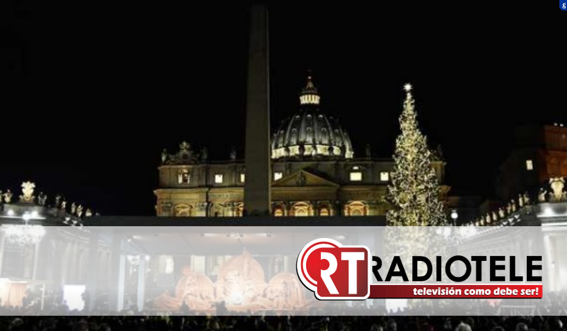 El Vaticano inaugura monumental árbol de Navidad y Nacimiento