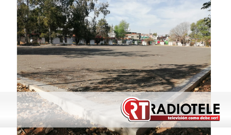 Avanza 70% la construcción de la cancha de futbol 7 en Unidad Deportiva Morelia 150