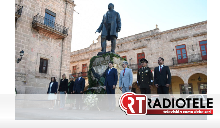 Conmemora Ayuntamiento de Morelia 217 Aniversario del Natalicio de Benito Juárez