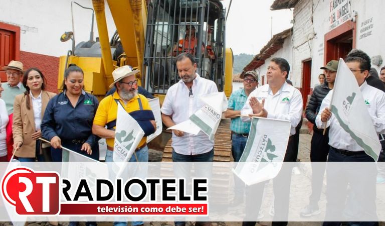 Continúa Julio Arreola con el arranque de obras de alto impacto en Pátzcuaro