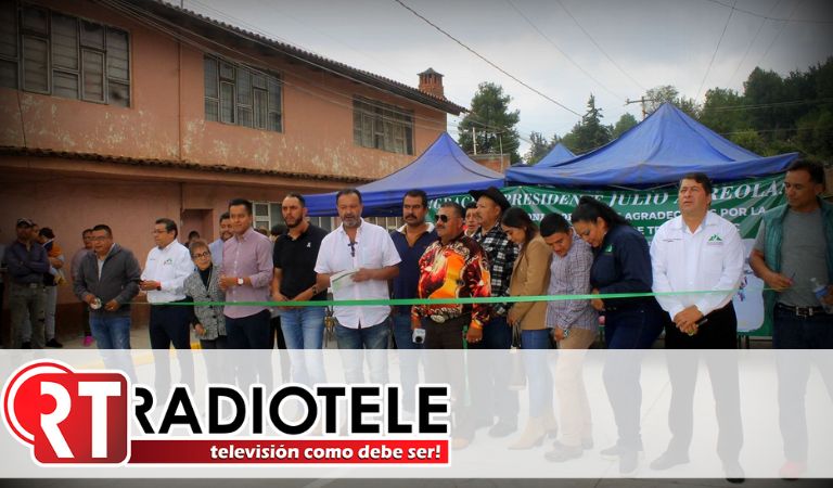Trabajos para todos, señala alcalde de Pátzcuaro en inauguración de obra pública