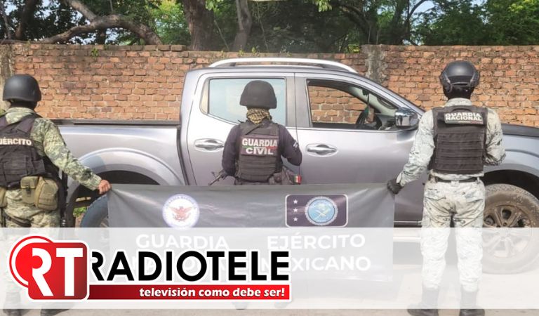En operativo interinstitucional en Apatzingán: Aseguran arsenal y vehículo robado