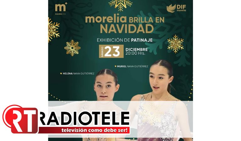 DIF Morelia prepara exhibición de las estrellas del patinaje Helena y Muriel Nava