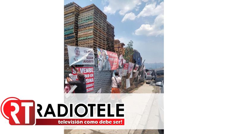 Retira Ayuntamiento de Morelia 2 toneladas de propaganda electoral