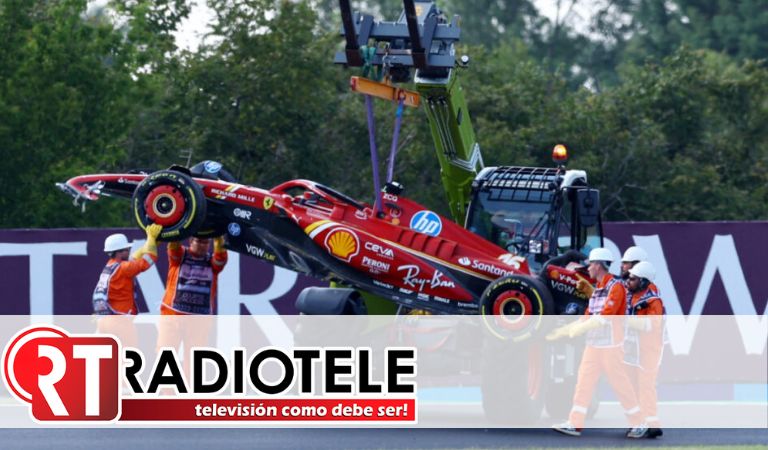 Charles Leclerc sufre accidente en las PL2 del GP de Hungría