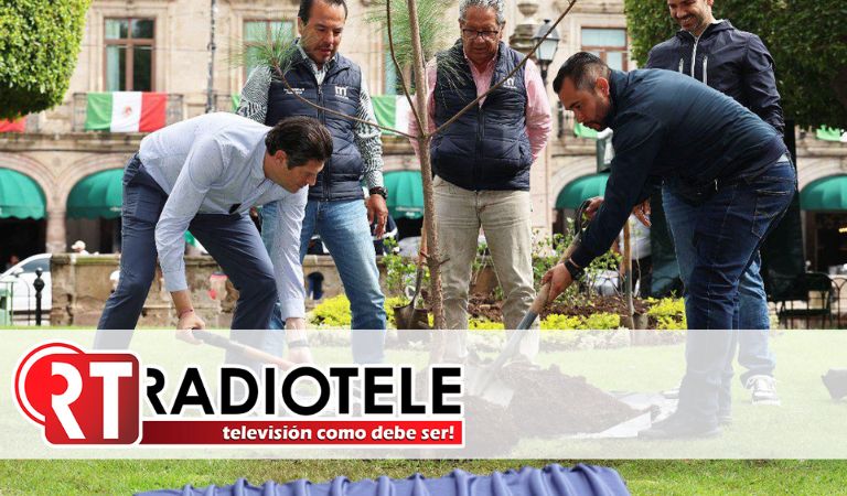 Alfonso Martínez planta el árbol “un millón” en Morelia