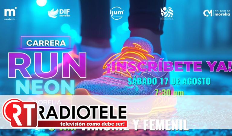 Gobierno de Morelia habilita 5 módulos de inscripción para la carrera RUN Neón