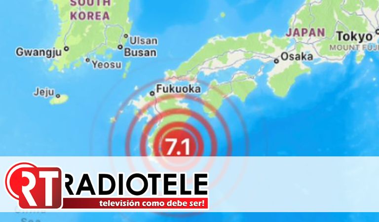 Sismo de 7.1 ‘sacude’ el sur de Japón y ‘enciende’ alerta de tsunami; descartan heridos