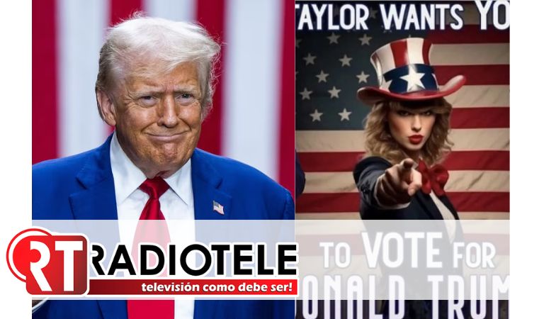 Trump comparte imágenes falsas de Taylor Swift y sus fans apoyando su candidatura; fueron hechas con IA