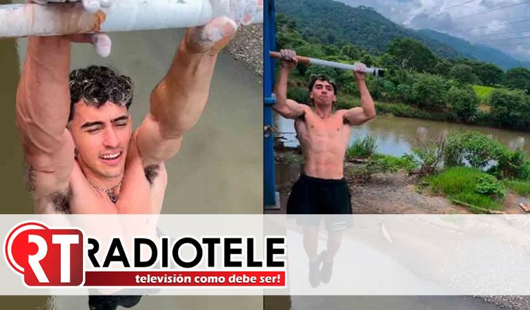 Un influencer argentino intentó realizar dominadas sobre un río repleto de cocodrilos 