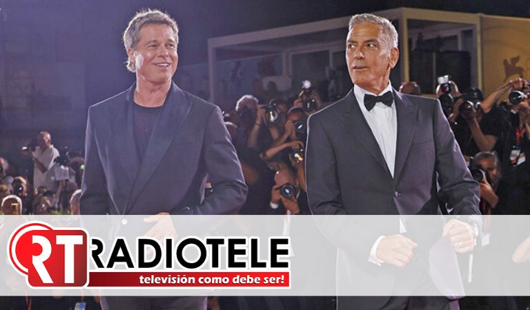 Brad Pitt y George Clooney bailan tras ovación de 4 minutos en Venecia por “Wolfs”