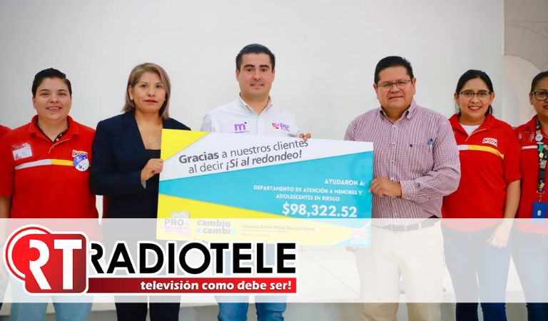 DIF Morelia recibe donativo de Redondeo OXXO en favor del CAMAR