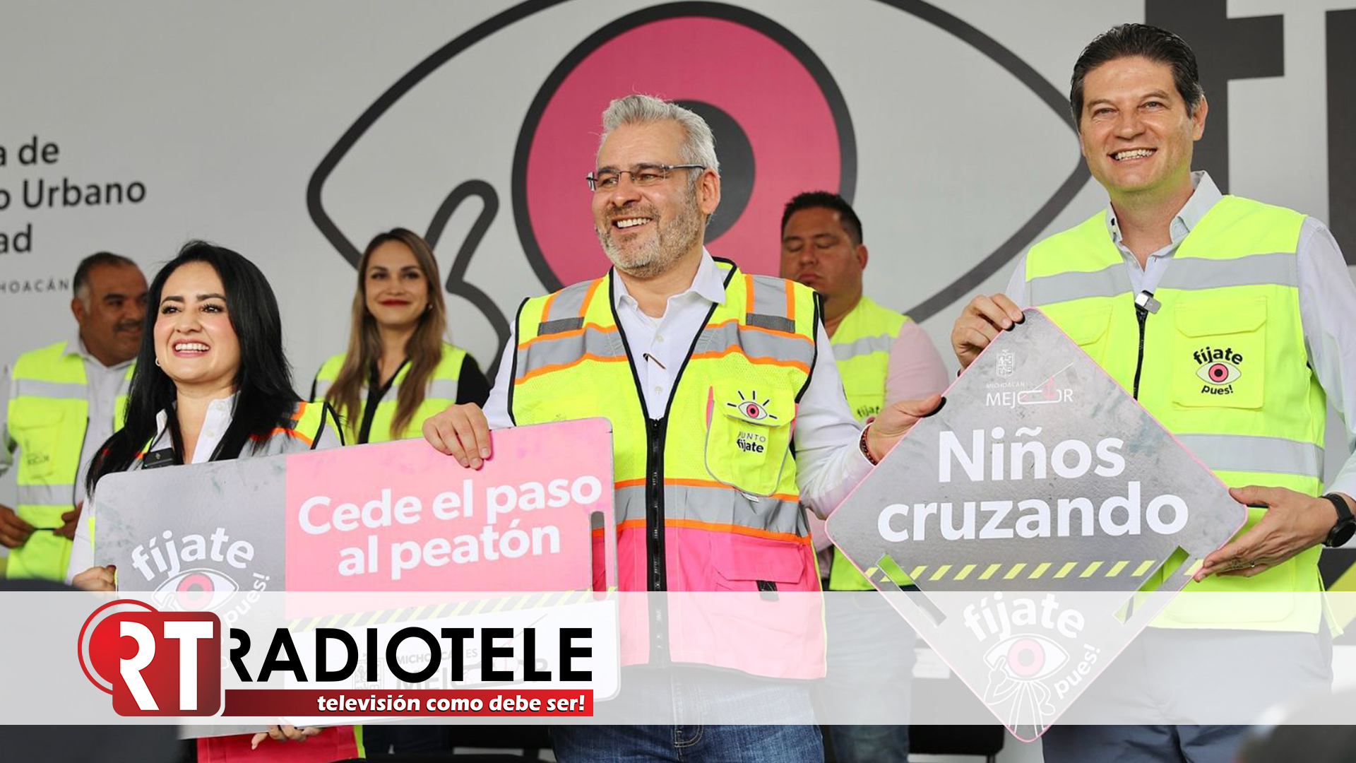 Arranca Bedolla campaña vial “Fíjate pues”, para prevenir accidentes