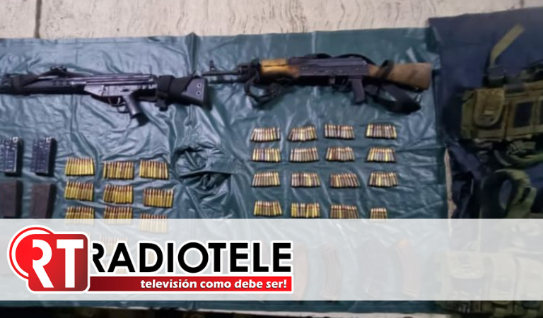 Dos hombres y armas aseguradas en Apatzingán: SSP