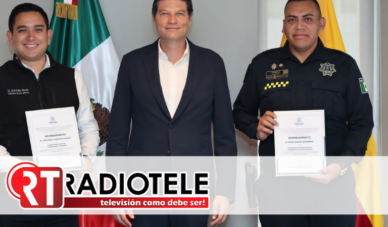 Entrega Alfonso Martínez nombramiento a Pablo Alarcón como Comisionado