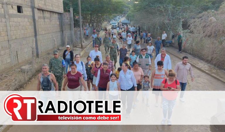 Refuerzan atención en las comunidades devastadas por lluvias