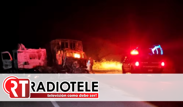 Zacatecas amanece con bloqueos carreteros e incendios de camiones en seis municipios