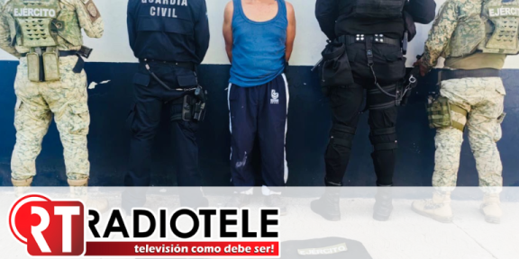 En Operación Apatzingán, hombre es asegurado con arma de fuego y 7 artefactos explosivos