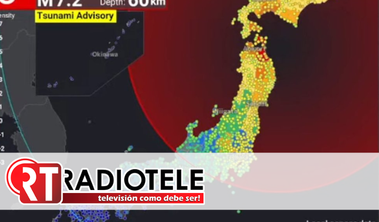 Sismo de magnitud 7.2 en la costa norte de Japón provoca alerta de tsunami