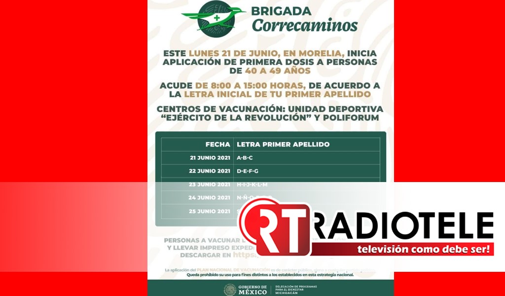 Gobierno de Morelia preparado para próxima jornada de vacunación