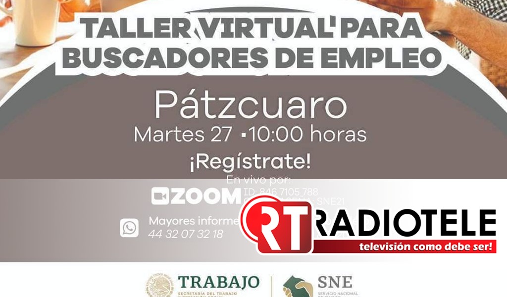 Ofrecerán capacitación a buscadores de empleo de Pátzcuaro, Morelia y Uruapan