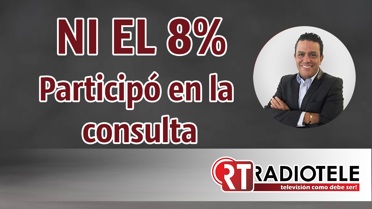 NI EL 8% participó en la CONSULTA CIUDADANA