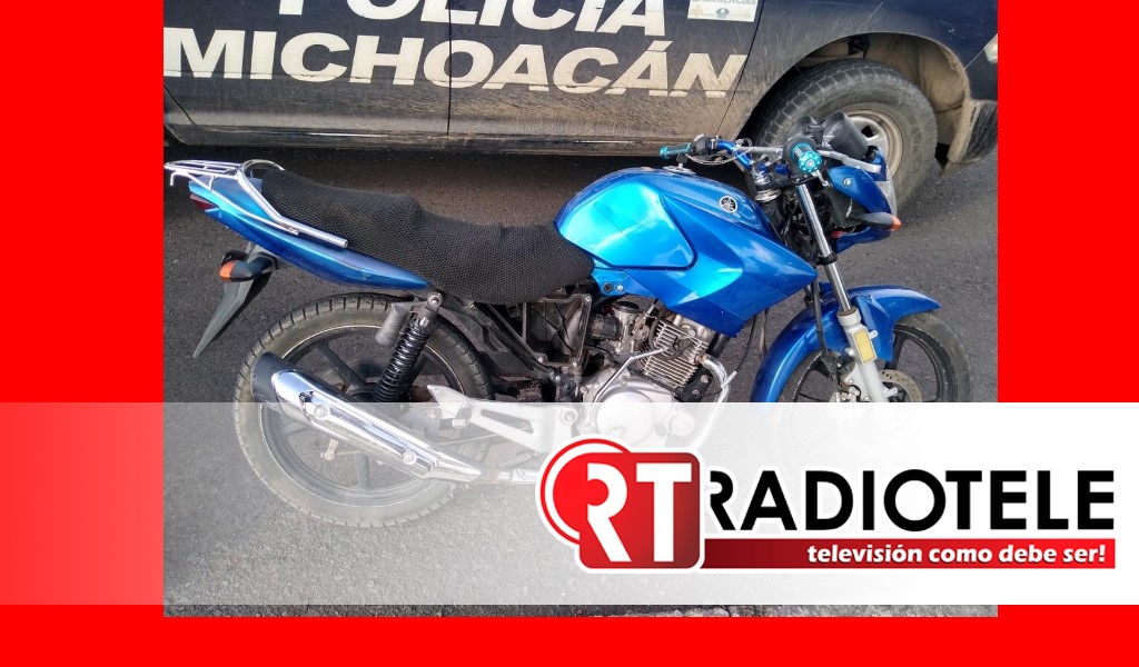 En Jiquilpan, asegura SSP a uno en posesión de motocicleta con reporte de robo