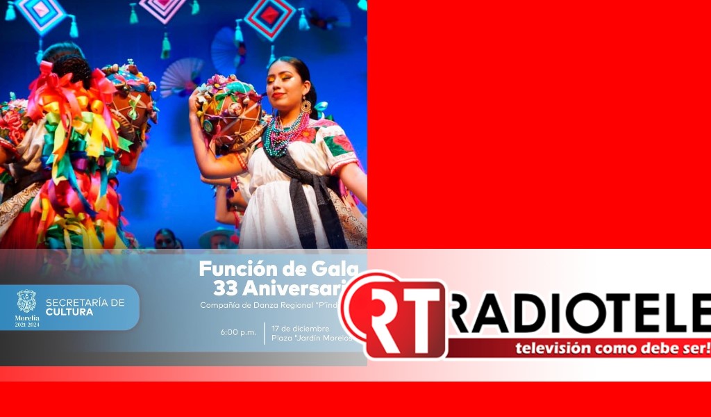 Compañía de Danza Regional P’indekua, celebrará 33 años en Plaza Jardín Morelos
