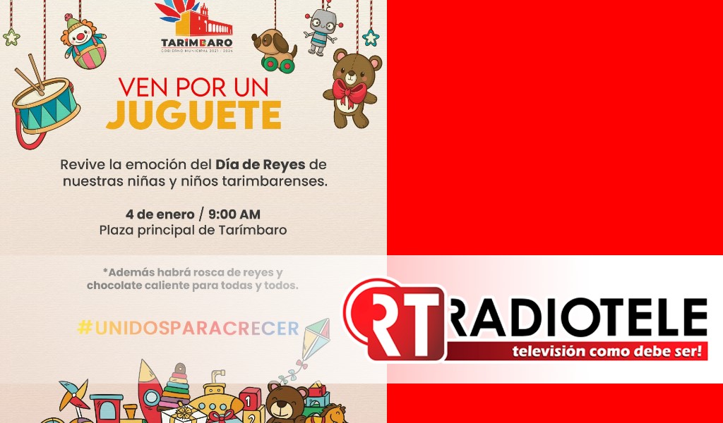 Gobierno de Tarímbaro entregará juguetes por Día de Reyes