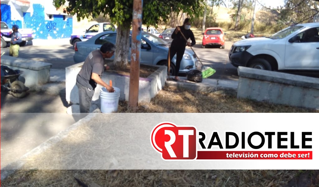 Por seguridad y salud Gobierno Municipal limpia espacios públicos de Morelia