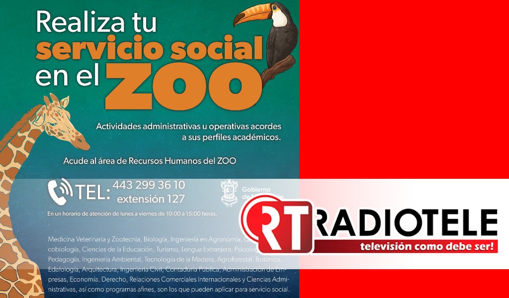 Zoológico de Morelia convoca a estudiantes para liberar su servicio social