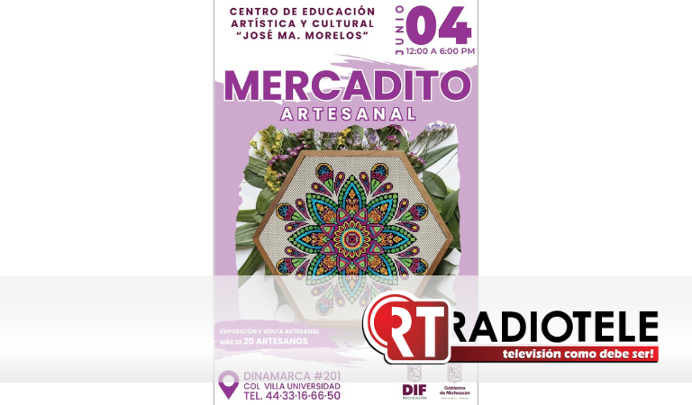 CEAC del DIF Michoacán realiza nueva edición de Mercadito Artesanal