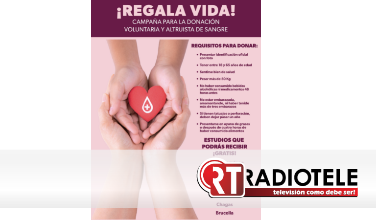 Impulsa DIF Michoacán campaña de donación de sangre