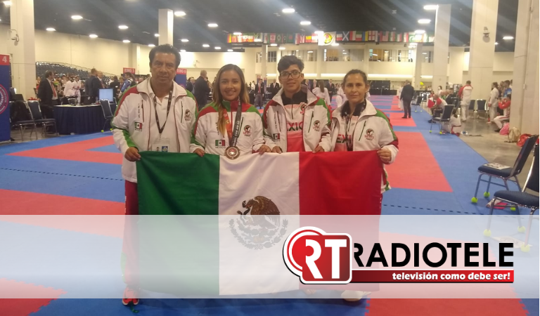 Cosecha medalla de bronce la moreliana Paola Aguilar en 10m. Wukf Karate World Championship