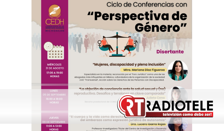 Prioriza CEDH Michoacán acciones de divulgación con perspectiva de género e inclusión