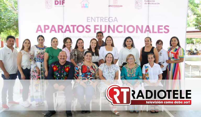Entrega DIF 319 aparatos funcionales a población de la región Apatzingán