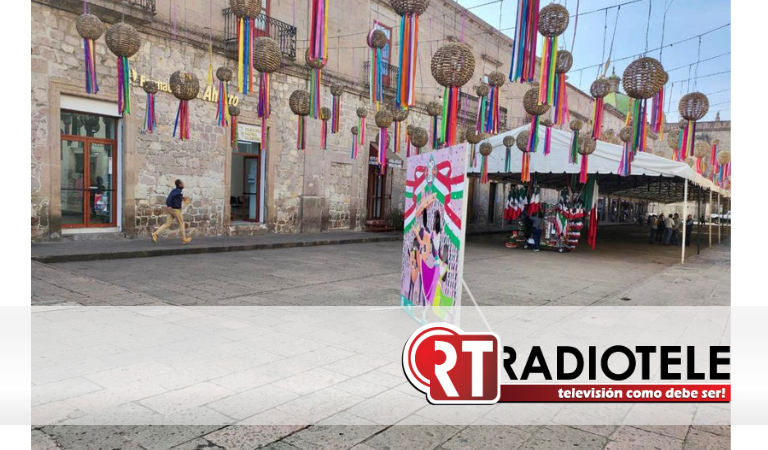 Listo, operativo para la instalación de comerciantes en Centro de Morelia por Fiestas Patrias