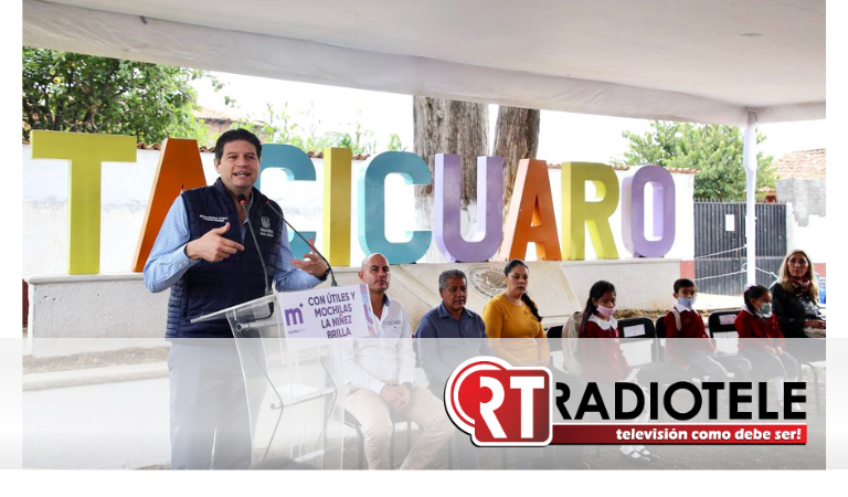 Alfonso Martínez establece acuerdo por la educación en Tacícuaro