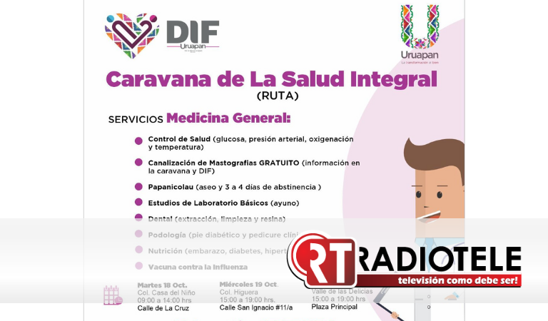 Invita DIF municipal la Caravana de la Salud