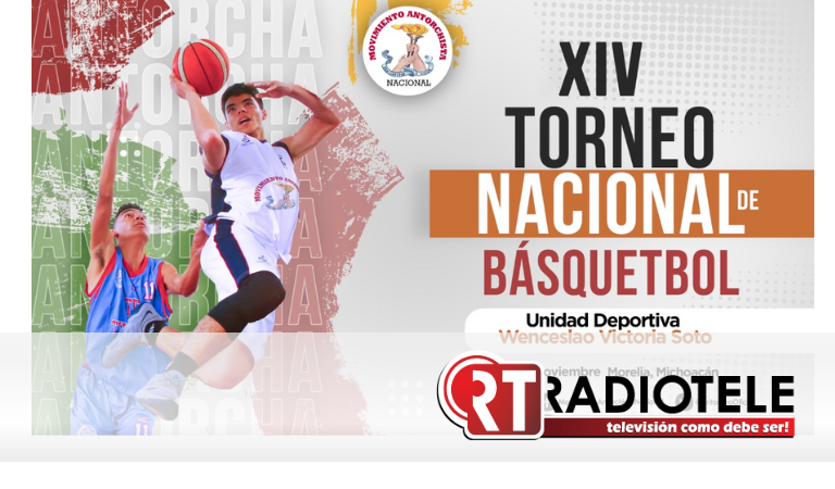Convoca Antorcha al XIV Torneo Nacional de Basquetbol