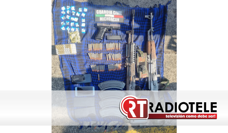 SSP asegura armamento y droga en Paracho; hay 3 detenidos