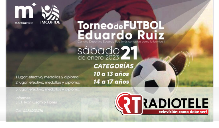 Imcufide invita al Torneo de fútbol “Eduardo Ruíz”