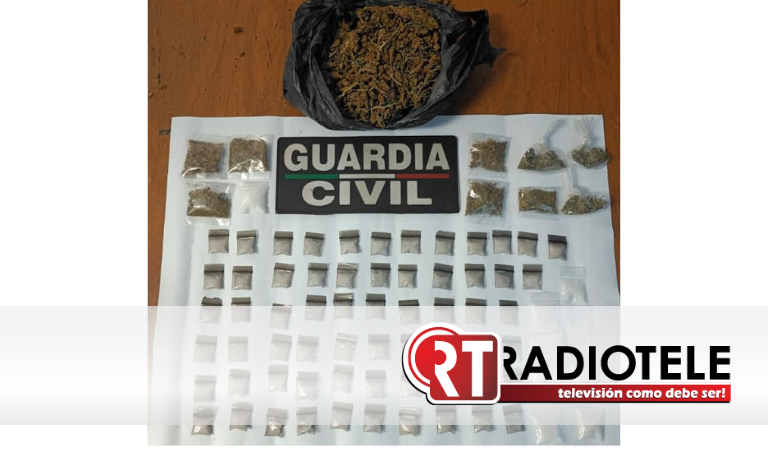 Guardia Civil detiene a presunto distribuidor de droga, en Morelia