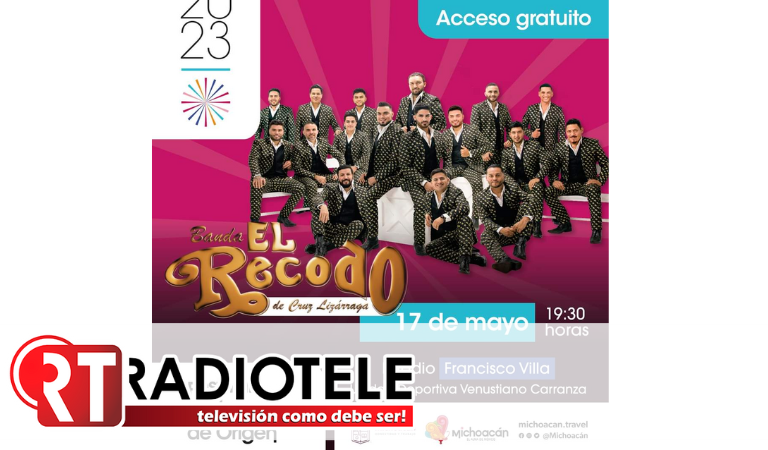 Banda El Recodo cierra ciclo de conciertos en el Festival Michoacán de Origen
